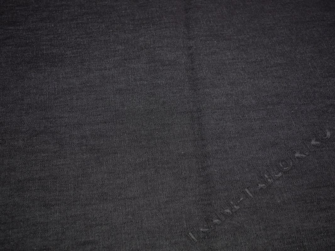 Джинсовая ткань темно-серая плотный стрейч - фото 2