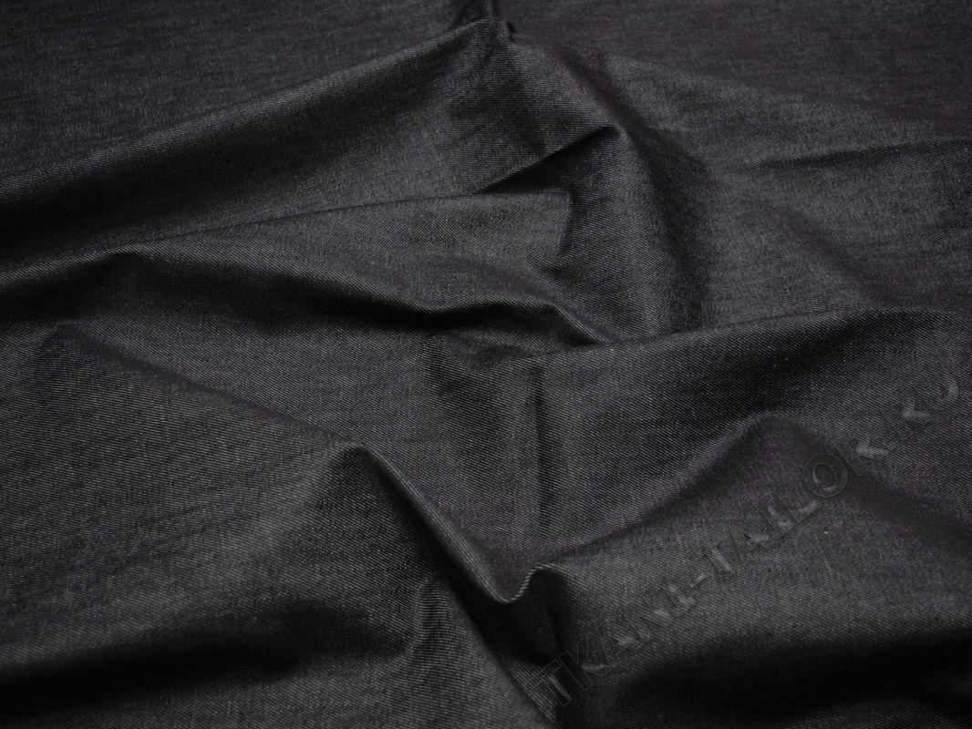 Джинсовая ткань темно-серая плотный стрейч - фото 5