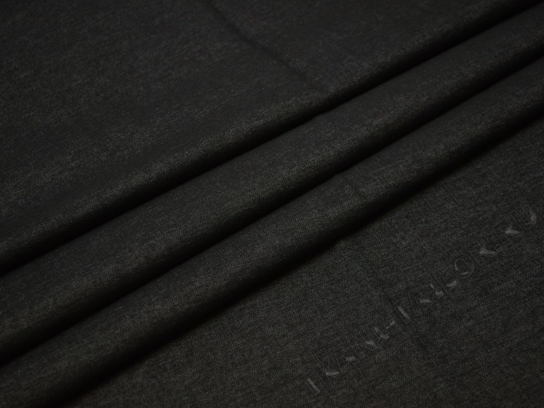 Джинсовая ткань темно-серая тонкая - фото 1