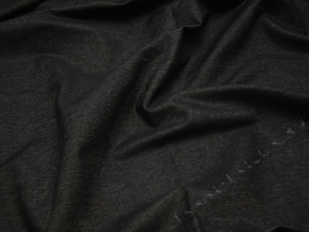 Джинсовая ткань темно-серая тонкая - фото 5