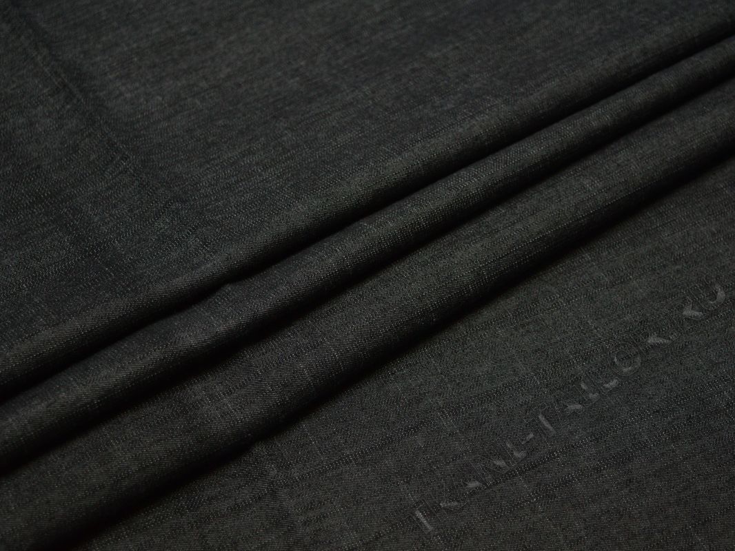 Джинсовая ткань темно-серого цвета - фото 3