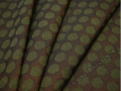 Жаккард зеленый горошек - фото