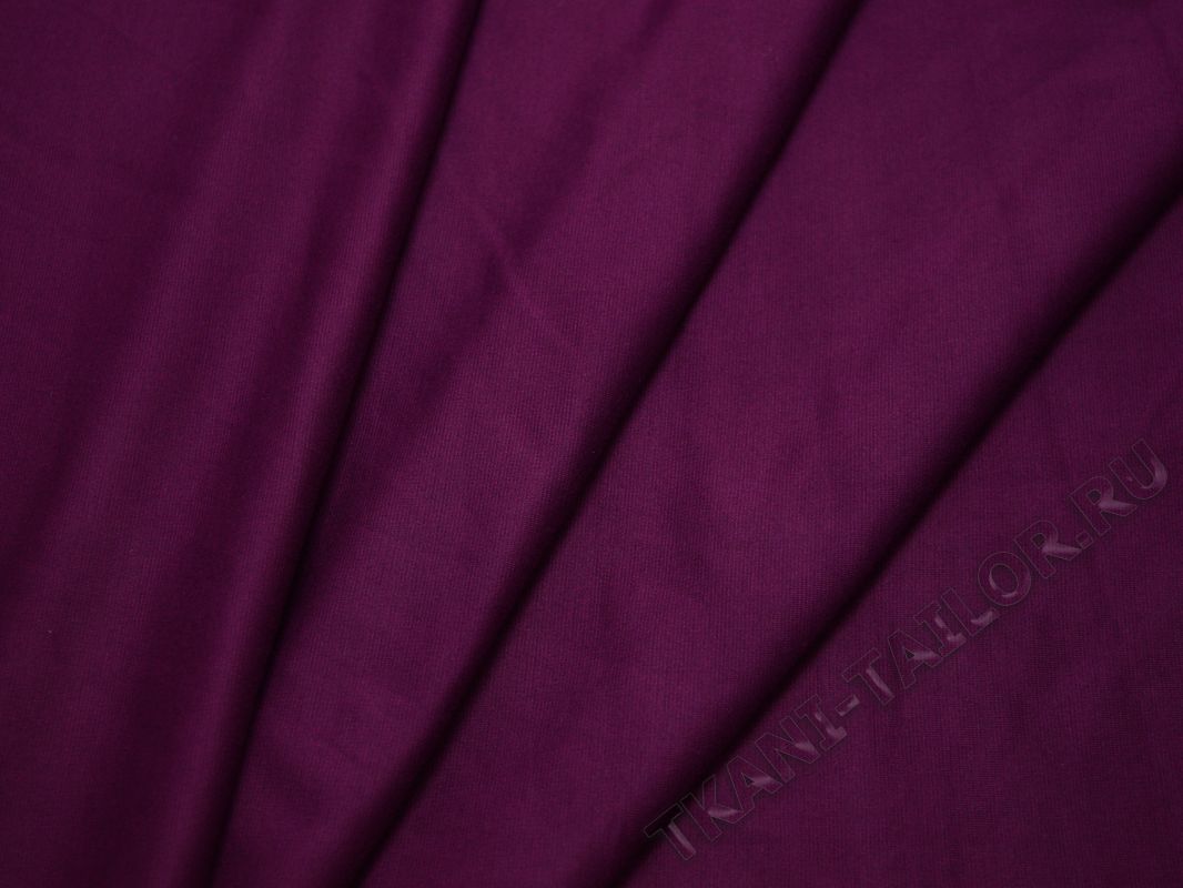 Трикотаж  джерси темно-фиолетовый - фото 3