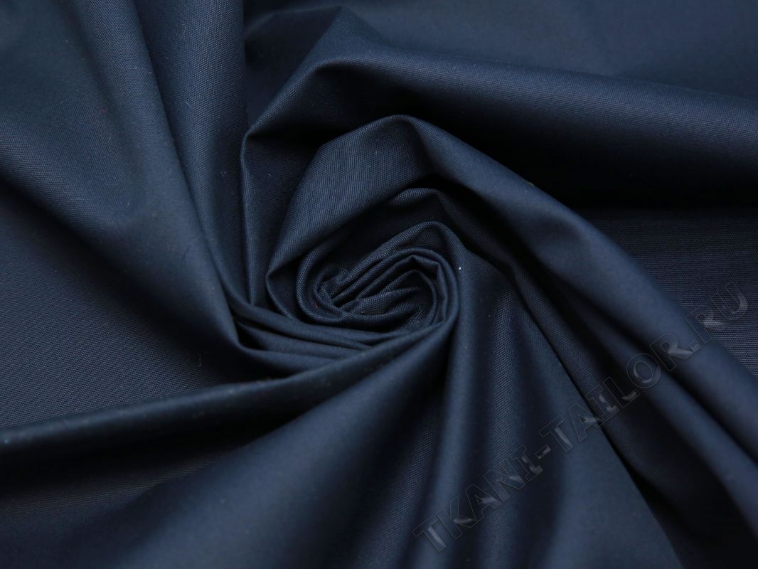 Костюмная ткань чернично-синего цвета - фото 4
