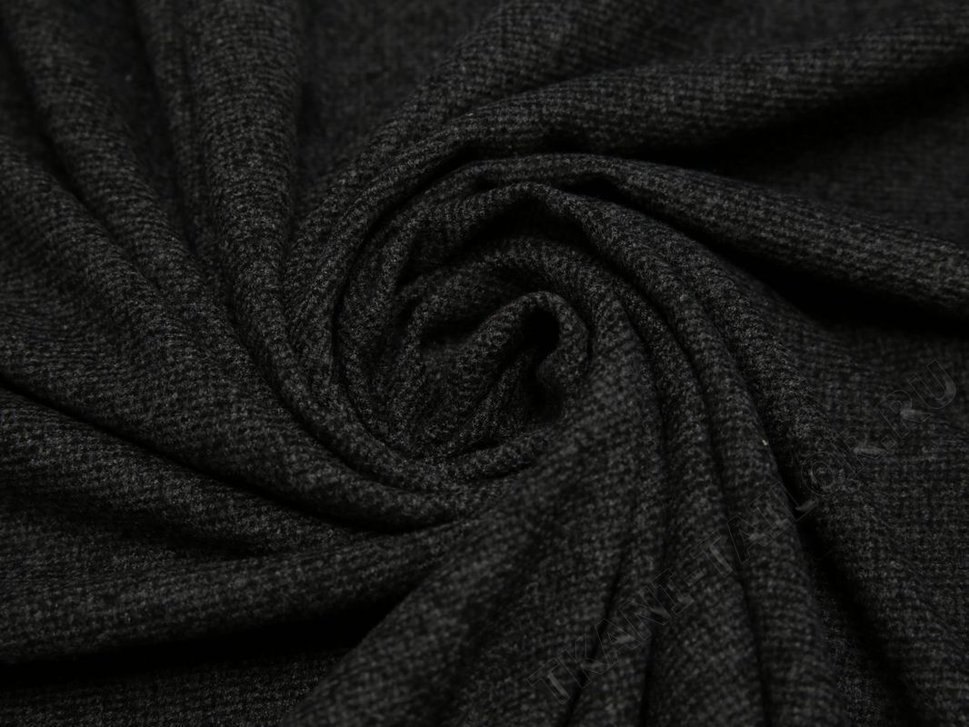 Костюмная ткань темно-серого цвета - фото 4