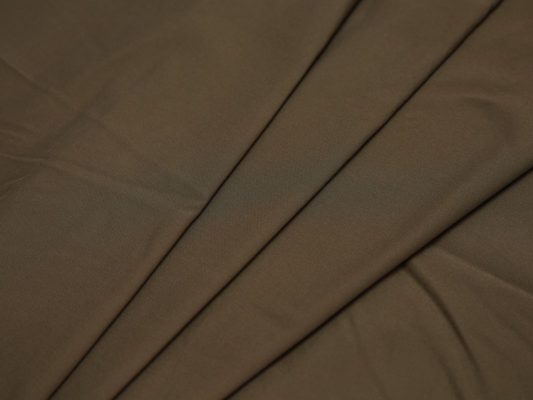 Костюмная ткань стрейч коричневая - фото 1