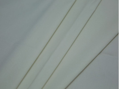 Костюмная ткань хлопковая айвори белая - фото