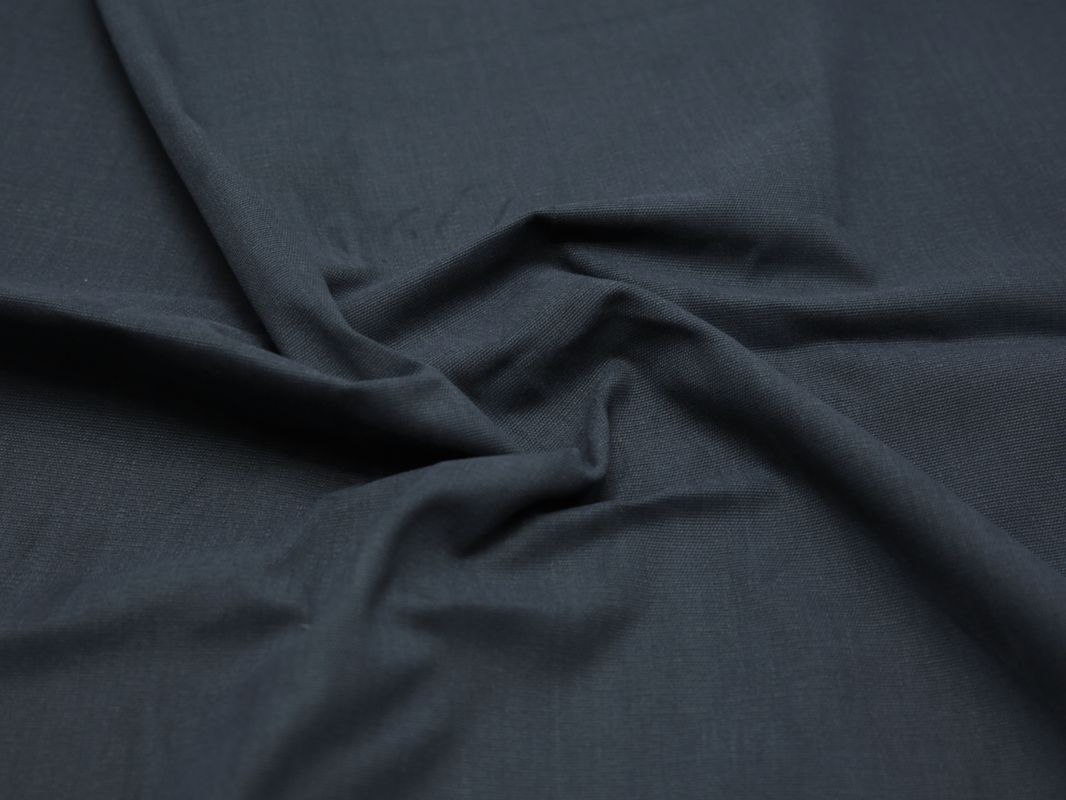 Костюмная ткань хлопковая серого цвета - фото 5