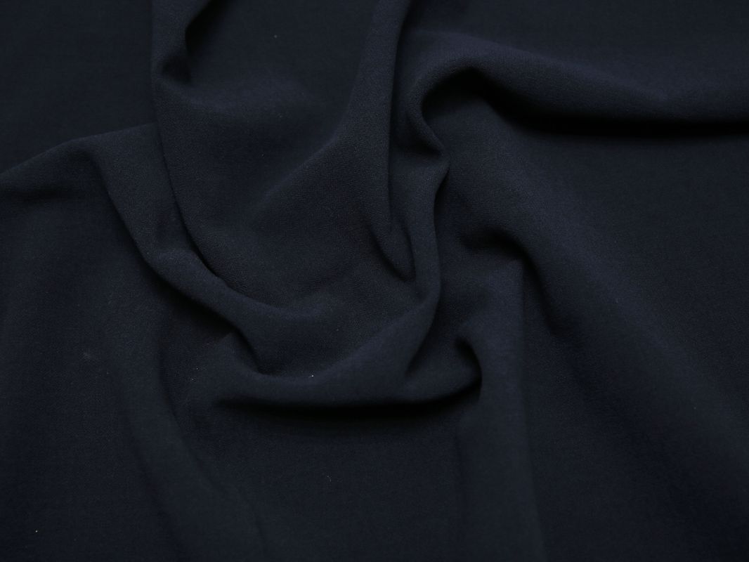Костюмная ткань шерстяная темно-синяя - фото 5