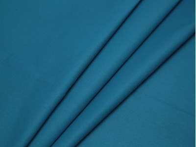 Костюмная ткань хлопковая сине-голубая