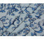 Плательная ткань белая голубые цветы