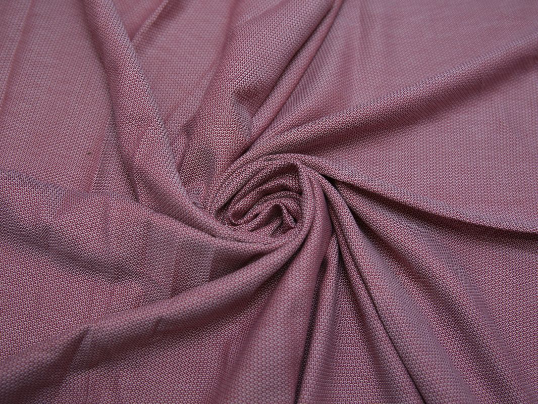 Плательная ткань хлопковая розово-белый принт - фото 4