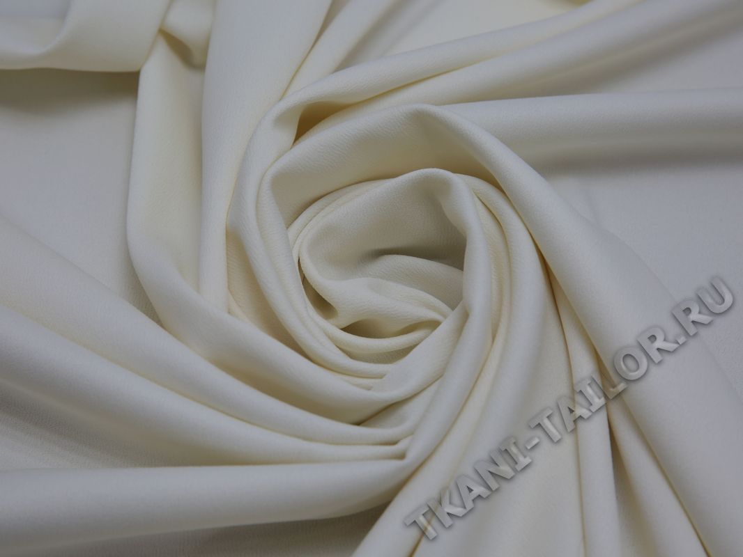 Плательная ткань молочно-белая - фото 4