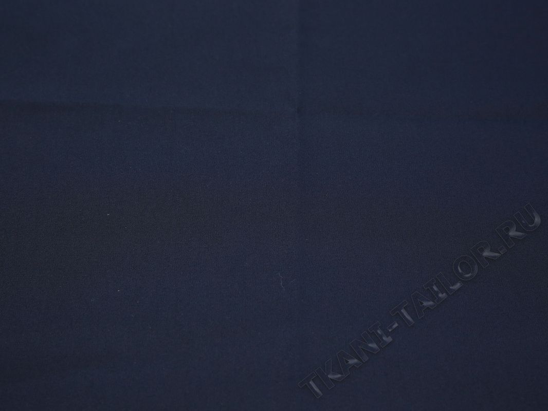 Плательная ткань темно-синяя однотонная - фото 2
