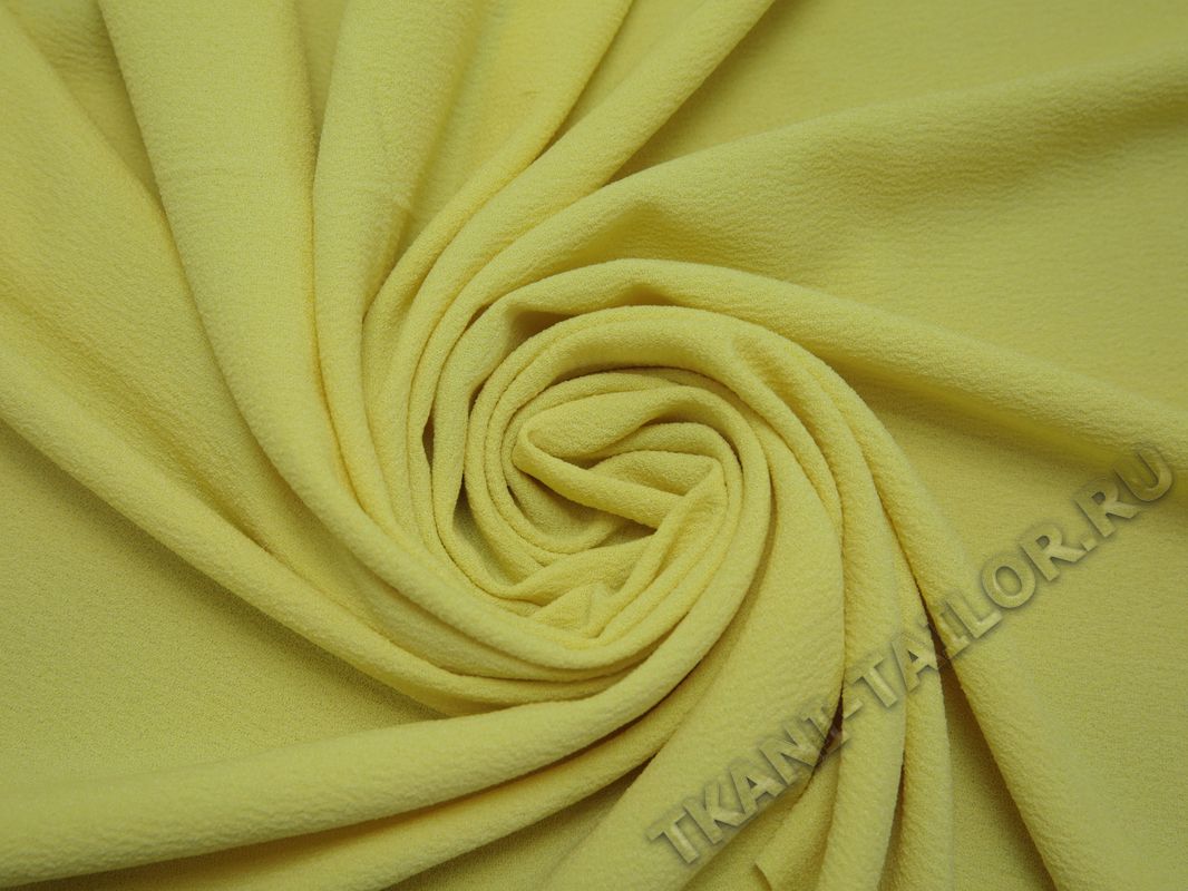 Плательная ткань светло-желтая - фото 4