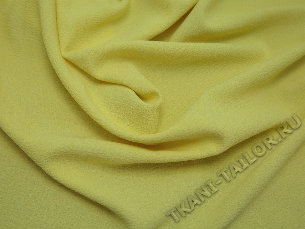 Плательная ткань светло-желтая - фото 5