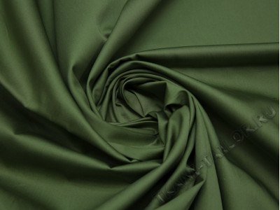Плательная ткань хлопковая зеленая