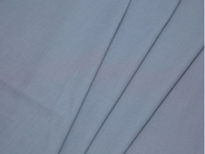 Рубашечная ткань хлопковая серая в рубчик - фото