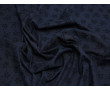 Рубашечная ткань хлопковая серая с черными листьями