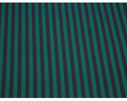 Рубашечная ткань хлопковая зеленая в бордовою полоску
