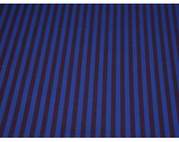Рубашечная ткань хлопковая синяя в бордовою полоску