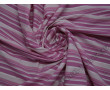 Рубашечная ткань вискозная розово-белая полоска