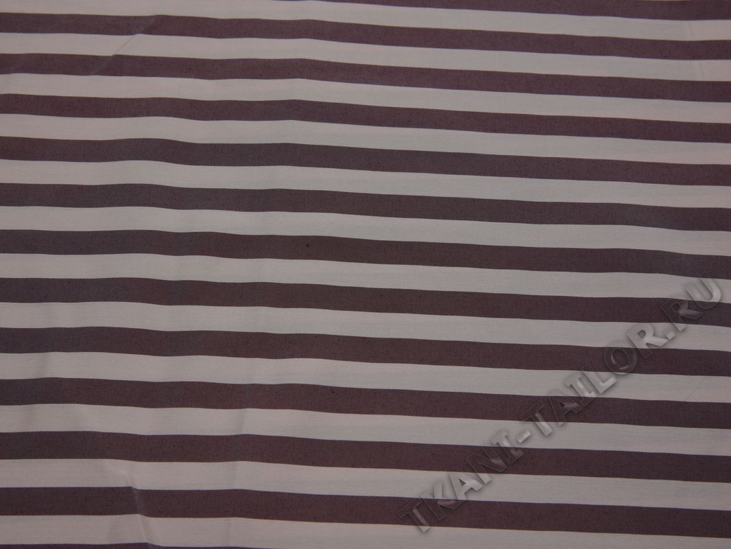 Рубашечная ткань вискозная бежевая в бордовую полоску - фото 2