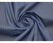 Рубашечная ткань голубая в тонкую коричневую полоску