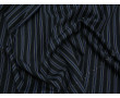 Рубашечная ткань черная в сине-белую полоску