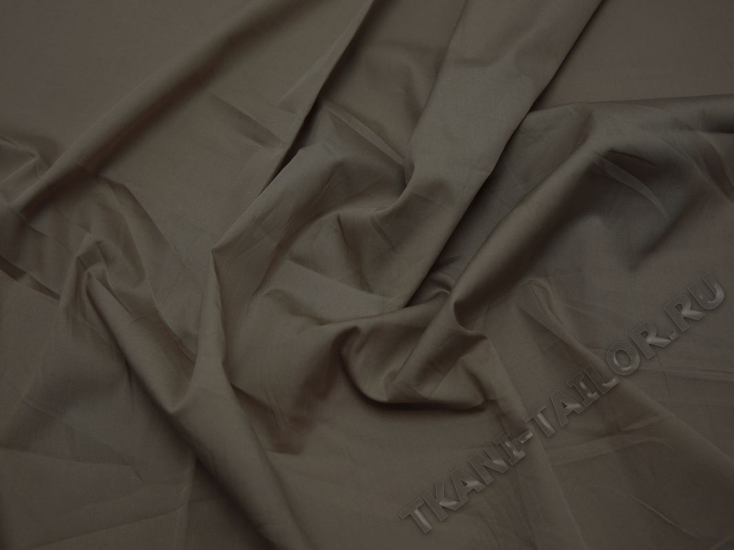 Рубашечная ткань хлопковая бежевого цвета - фото 5