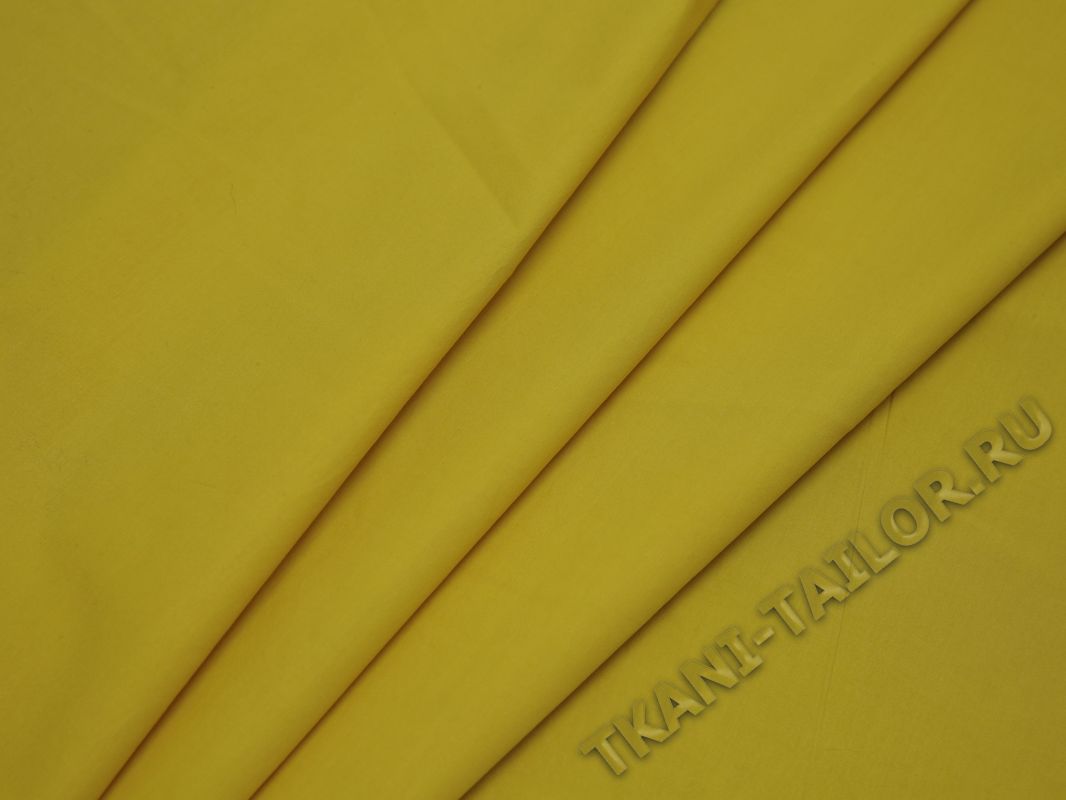 Рубашечная ткань хлопковая желтого цвета - фото 3