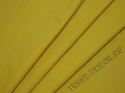 Рубашечная ткань хлопковая желтого цвета