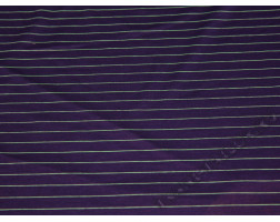 Трикотажная ткань фиолетовая в серую полоску