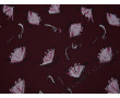 Трикотажная ткань бордовая с розовым анималистическим узором