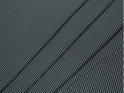 Трикотажная ткань черно-белая гусиная лапка - фото