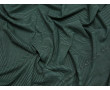 Трикотажная ткань зеленая в белую полоску