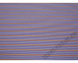 Трикотажная ткань фиолетовая в оранжевую полоску