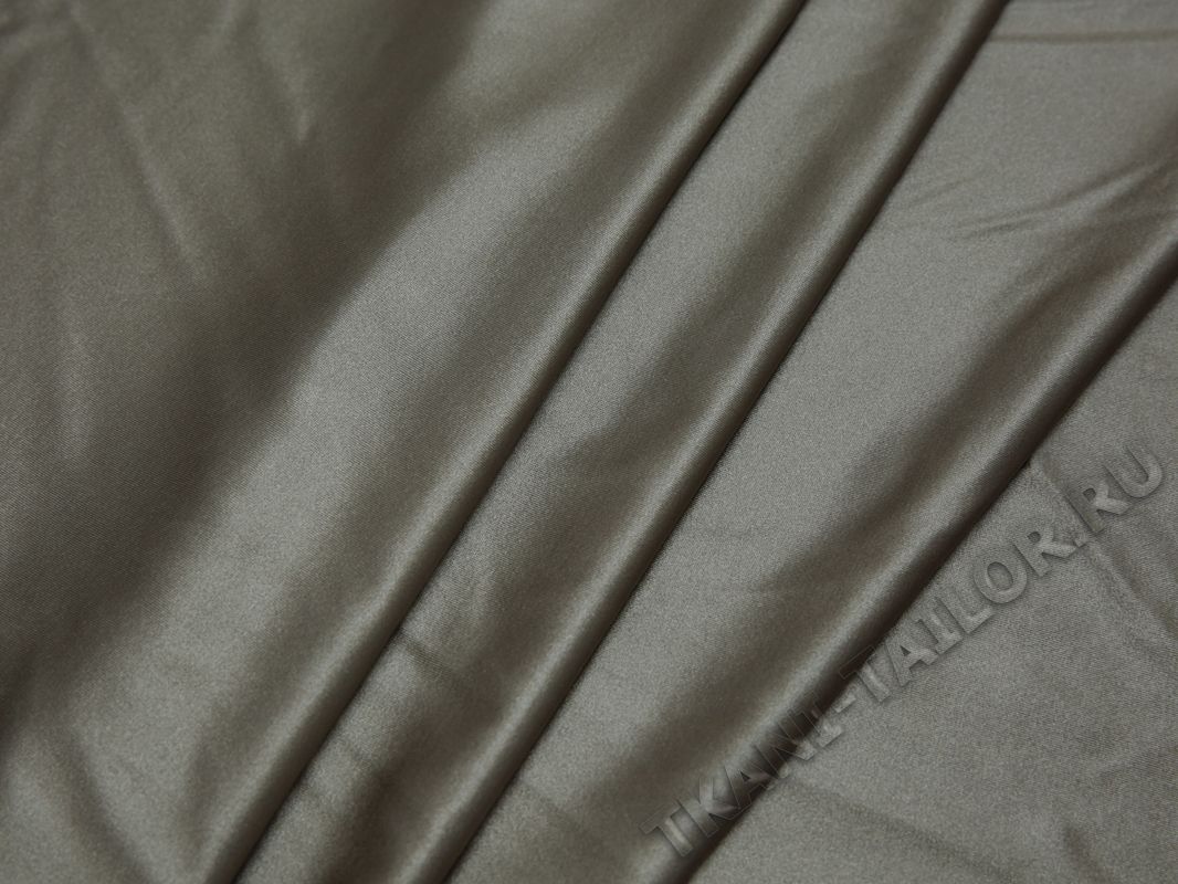 Трикотажная ткань серо-бежевого цвета - фото 3