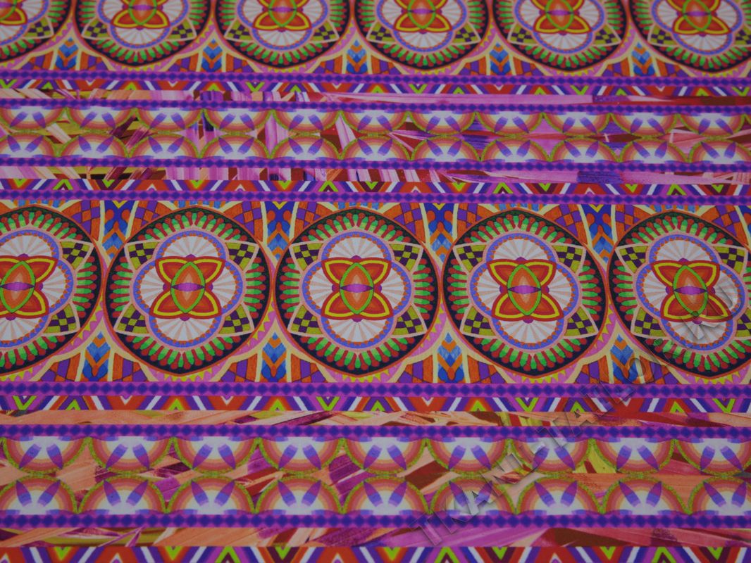 Бифлекс разноцветный абстрактный принт - фото 1