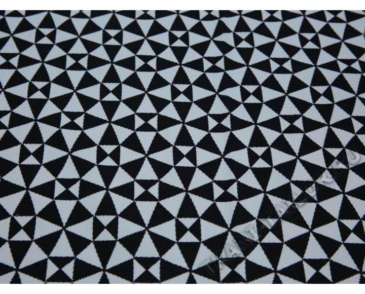 Бифлекс черно-белый принт треугольники