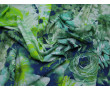 Бифлекс сине-зеленый цветочный принт