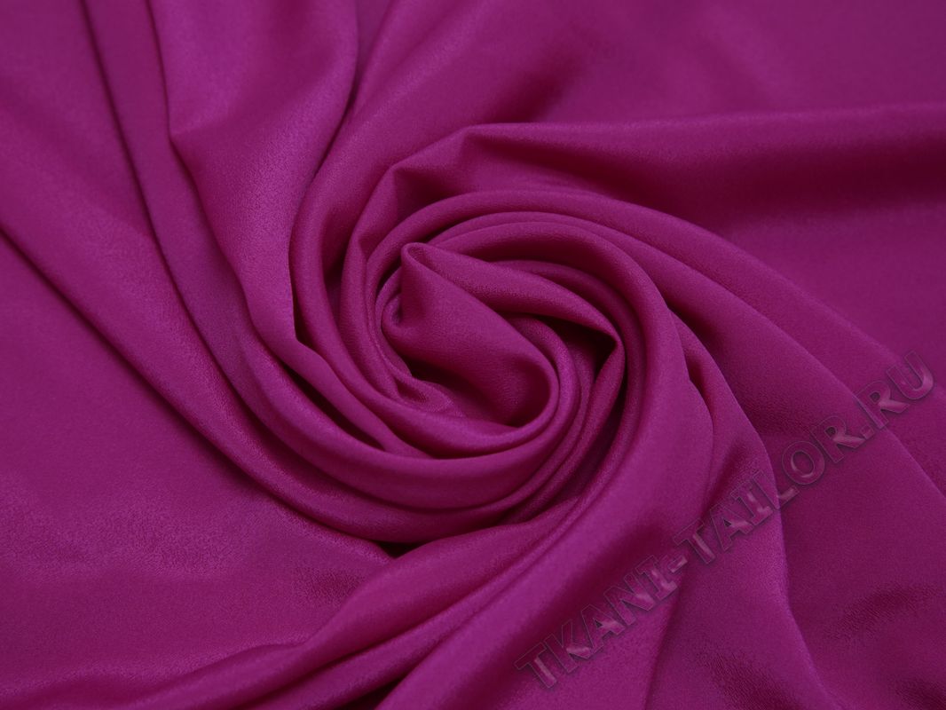 Блузочная ткань цвета фуксия - фото 4