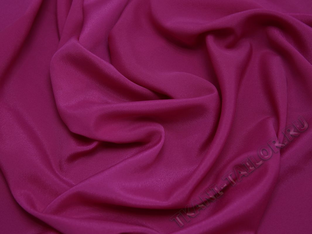 Блузочная ткань цвета фуксия - фото 5