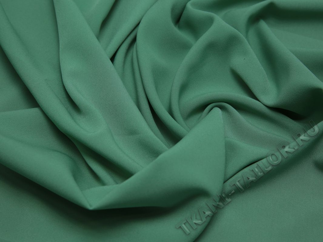 Блузочная ткань зеленая - фото 5