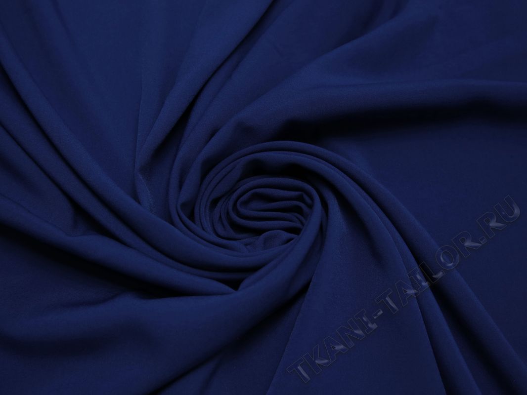 Блузочная ткань синяя - фото 4