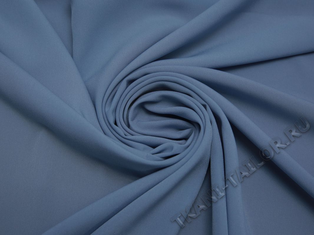 Блузочная ткань светло-голубая - фото 4