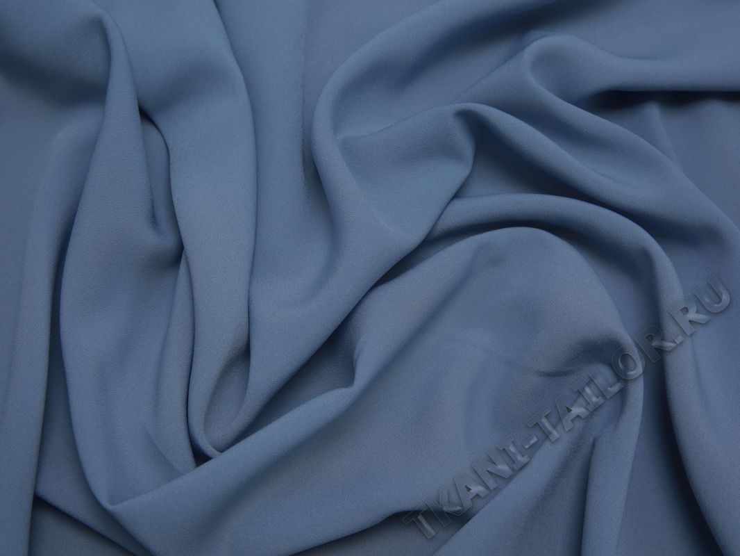 Блузочная ткань светло-голубая - фото 5