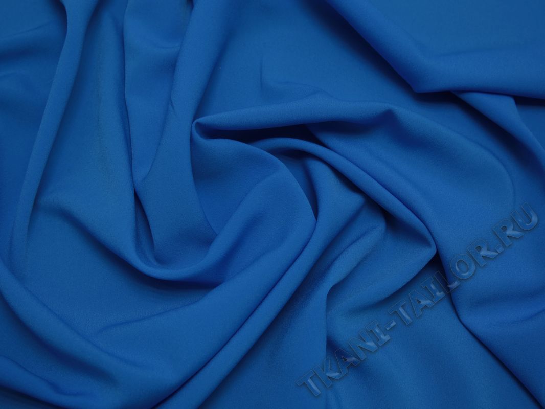 Блузочная ткань голубая - фото 1