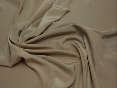 Блузочная ткань светло-бежевая - фото