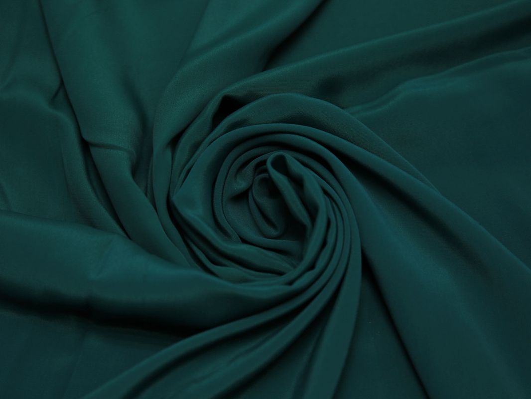 Блузочная ткань темно-зеленая - фото 4